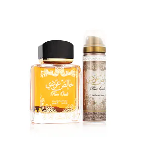 Lattafa Pure Oudi Set cadou Apă de parfum 100 ml + deodorant (parfum aleatoriu de la producător) 50