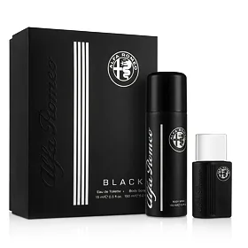 Alfa Romeo Black Set cadou Apă de toaletă 15 ml + spray de corp 150 ml