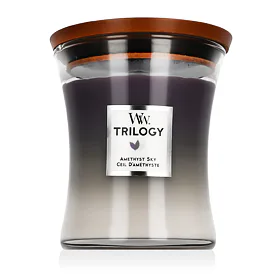 WoodWick Trilogy Warm Woods Lumânări parfumate 275 g