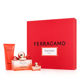 Ferragamo Signorina Unica Set cadou Apă de parfum 100 ml + loțiune de corp 50 ml + apă de parfum 5 m
