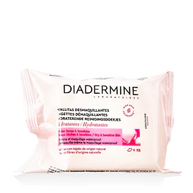 Diadermine Hydrating Cleansing Wipes Șervețele faciale pentru femei 25 buc