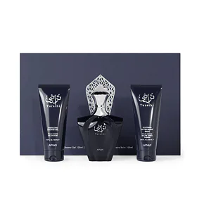 Afnan Turathi Blue Set cadou Apă de parfum 90 ml + gel de duș 100 ml + balsam after shave 100 ml
